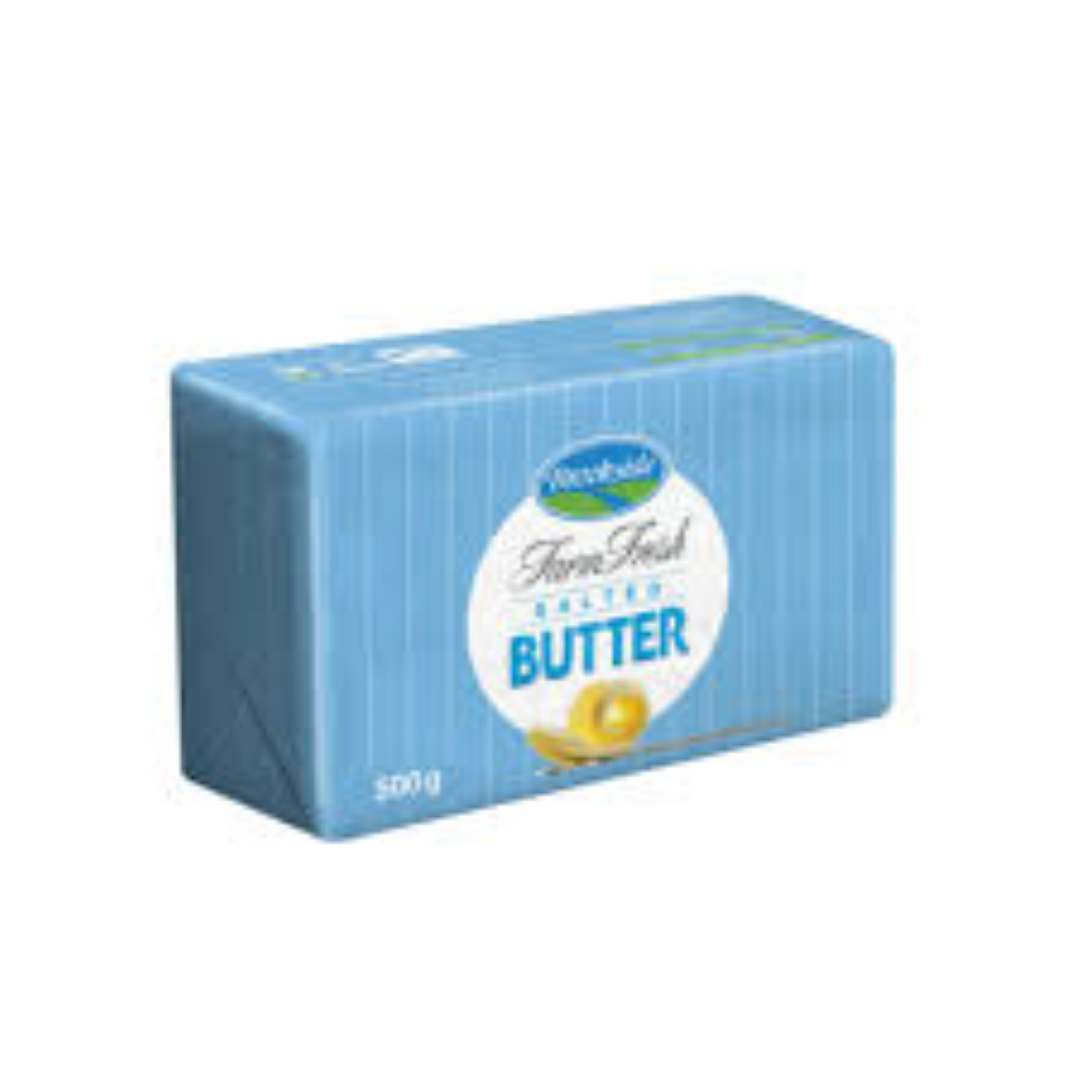 BROOKSIDE SALTED BUTTER WRAPPERS 500G